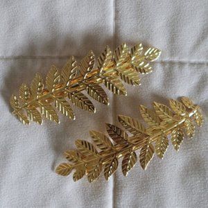 Grecian Style Gold Leaf Hair Clips NWOT